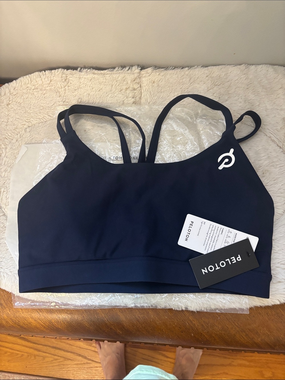 Peloton Navy Double-Strap Low-Impact Sports Bra brand new with tags